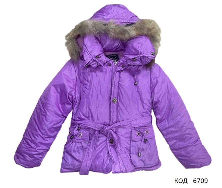 картинка ,Ch Куртка для дівчинки синтепон  6-9 років  (M-XL) 134-152  БУЗОК   4(1)шт магазин Одежда+ являющийся официальным дистрибьютором