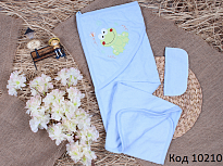 картинка Tr Рушник куточок+рукавичка махра Babyline ЖАБКА  1 шт. магазин Одежда+ являющийся официальным дистрибьютором в России 