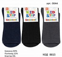 картинка KdSt Шкарпетки бавовняні для хлопчика Kid Step 0044 РУБЧИК однотон МІКС 16/18-22/24  12(3)шт магазин Одежда+ являющийся официальным дистрибьютором