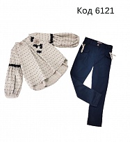 картинка Tr Костюм (блуза+штани) для дівчинки  PINK 2213  7-11 років 5шт магазин Одежда+ являющийся официальным дистрибьютором