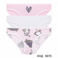 картинка ЛяЛя Труси для дівчинки рібана  к12бк107(2-010,2-048)   52,56,60  3шт магазин Одежда+ являющийся официальным дистрибьютором