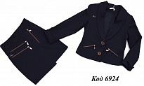 картинка ,,Suzie122-152шерстьКОСТЮМ Піджак "Стефані"(4657)+Спідниця чорний 122-152 6 шт. магазин Одежда+ являющийся официальным дистрибьютором