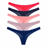 картинка Труси Donella жіночі СТРИНГИ  S--XXL  24256 10(5)шт. магазин Одежда+ являющийся официальным дистрибьютором