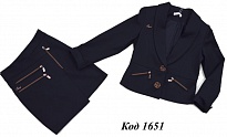 картинка ,,Suzie140-158шерстьКОСТЮМ Піджак "Стефані"(6495)+Спідниця чорний 140-158 4 шт магазин Одежда+ являющийся официальным дистрибьютором
