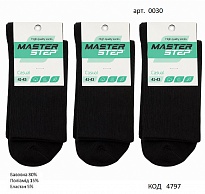 картинка MrSt Шкарпетки бавовняні чоловічі Mr Step 0030  38/40--44/46  ЧОРНИЙ  12(3)шт магазин Одежда+ являющийся официальным дистрибьютором